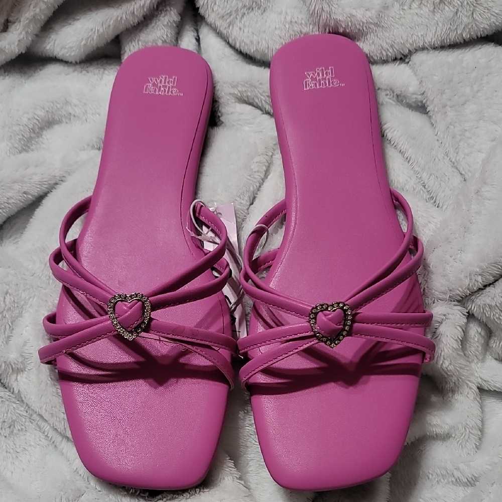 Wild Fable Pink Strappy Sandals